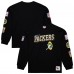 Футболка с длинным рукавом Green Bay Packers Mitchell & Ness Black Training Camp Vintage Logos