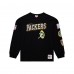 Футболка с длинным рукавом Green Bay Packers Mitchell & Ness Black Training Camp Vintage Logos