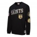 Футболка с длинным рукавом New Orleans Saints Mitchell & Ness Black Training Camp Vintage Logos