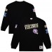 Minnesota Vikings Mitchell & Ness Black Training Camp Vintage Logos Long Sleeve T-Shirt