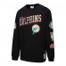 Miami Dolphins Mitchell & Ness Black Training Camp Vintage Logos Long Sleeve T-Shirt