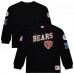 Футболка с длинным рукавом Chicago Bears Mitchell & Ness Black Training Camp Vintage Logos Футболка с длинным рукавом Chicago Bears Mitchell & Ness Black Training Camp Vintage Logos