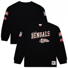 Cincinnati Bengals Mitchell & Ness Black Training Camp Vintage Logos Long Sleeve T-Shirt Cincinnati Bengals Mitchell & Ness Black Training Camp Vintage Logos Long Sleeve T-Shirt