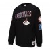 Arizona Cardinals Mitchell & Ness Black Training Camp Vintage Logos Long Sleeve T-Shirt