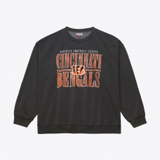 Cincinnati Bengals Mitchell & Ness Black Downtown Collection Fleece Sweatshirt