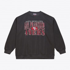 San Francisco 49ers Mitchell & Ness Black Downtown Collection Fleece Sweatshirt
