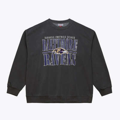 Свитшот Baltimore Ravens Mitchell & Ness Black Downtown Collection Fleece