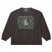 Кофта Green Bay Packers Mitchell & Ness Black Downtown Crew Vintage Logo