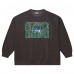 Seattle Seahawks Mitchell & Ness Black Downtown Crew Vintage Logo Sweatshirt