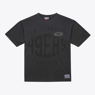 San Francisco 49ers Mitchell & Ness Black Downtown Collection Premium T-Shirt