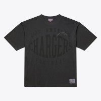 Los Angeles Chargers Mitchell & Ness Black Downtown Collection Premium T-Shirt