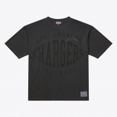 Los Angeles Chargers Mitchell & Ness Black Downtown Collection Premium T-Shirt