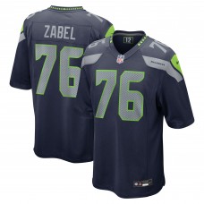 Seattle Seahawks Grey Zabel Nike College Navy 2025 NFL Draft First Round Pick Game Jersey