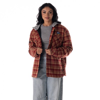 Unisex San Francisco 49ers The Wild Collective Scarlet Pride Flannel Full-Snap Jacket