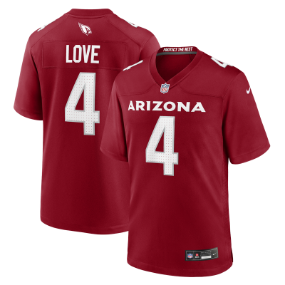 Джерси Arizona Cardinals Jeremiyah Love Nike Cardinal 2026 NFL Draft First Round Pick No. 3 Team Game