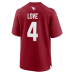Джерси Arizona Cardinals Jeremiyah Love Nike Cardinal 2026 NFL Draft First Round Pick No. 3 Team Game