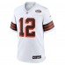 Игровая джерси Cleveland Browns Shedeur Sanders Nike White 2025 NFL Draft 2nd Alternate Game