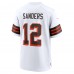 Игровая джерси Cleveland Browns Shedeur Sanders Nike White 2025 NFL Draft 2nd Alternate Game