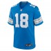 Джерси Detroit Lions Isaac TeSlaa Nike Blue Game Player