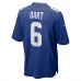 New York Giants Jaxson Dart Nike Royal 2025 NFL Draft First Round Pick Game Jersey