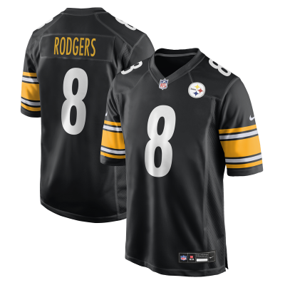 Джерси Pittsburgh Steelers Aaron Rodgers Nike Black Game