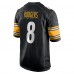 Игровая джерси Pittsburgh Steelers Aaron Rodgers Nike Black Game