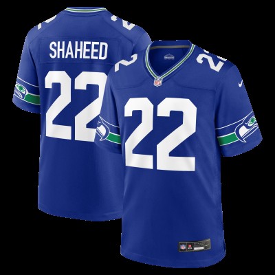 Seattle Seahawks Rashid Shaheed Nike Royal Alternate Game Jersey