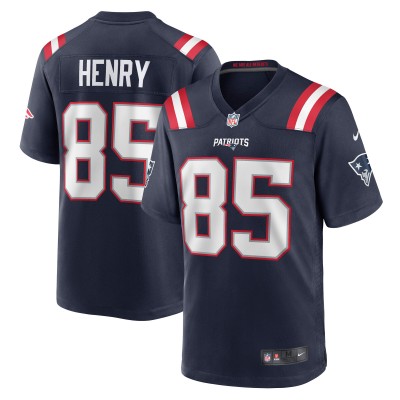 New England Patriots Hunter Henry Nike Navy Team Game Jersey