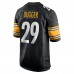 Pittsburgh Steelers Kyle Dugger Nike Black Team Game Jersey