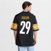 Pittsburgh Steelers Kyle Dugger Nike Black Team Game Jersey