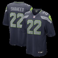 Seattle Seahawks Rashid Shaheed Nike College Navy Team Game Jersey