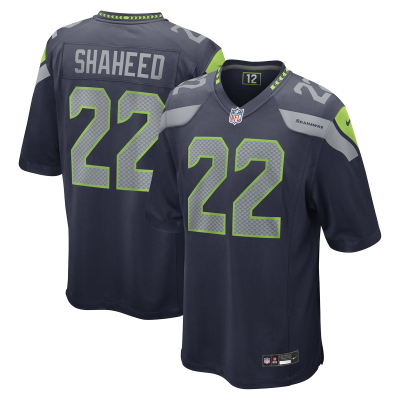 Seattle Seahawks Rashid Shaheed Nike College Navy Team Game Jersey