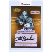 Otto Graham Cleveland Browns Autographed 2001 Playoff Preferred Gold #O57 #21/25 Card