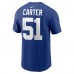 New York Giants Abdul Carter Nike Royal Name & Number T-Shirt