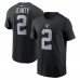 Las Vegas Raiders Ashton Jeanty Nike Black Name & Number T-Shirt