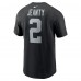 Las Vegas Raiders Ashton Jeanty Nike Black Name & Number T-Shirt