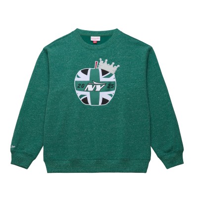 New York Jets Mitchell & Ness Green Jets In London Throw It Back Fleece Sweatshirt