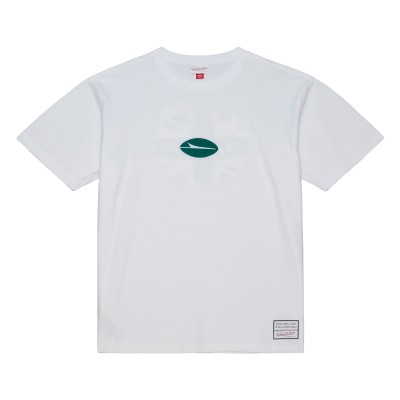 New York Jets Mitchell & Ness White Jets In London There And Back T-Shirt