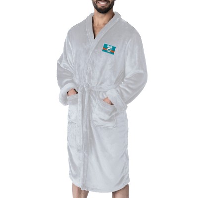 Miami Dolphins The Northwest Group White Rollout Silk Touch Robe