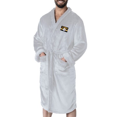 Pittsburgh Steelers The Northwest Group White Rollout Silk Touch Robe
