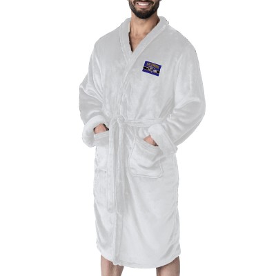Baltimore Ravens The Northwest Group White Rollout Silk Touch Robe