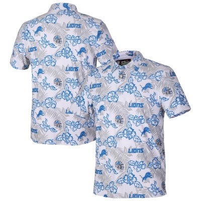 Detroit Lions Reyn Spooner White Pua Performance Game Day Polo