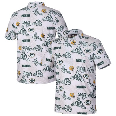Green Bay Packers Reyn Spooner White Pua Performance Game Day Polo