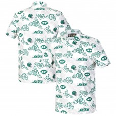 New York Jets Reyn Spooner White Pua Performance Game Day Polo New York Jets Reyn Spooner White Pua Performance Game Day Polo