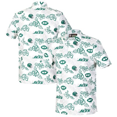 New York Jets Reyn Spooner White Pua Performance Game Day Polo