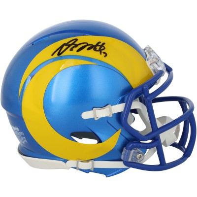 Davante Adams Los Angeles Rams Autographed Fanatics Authentic Riddell Speed Mini Helmet