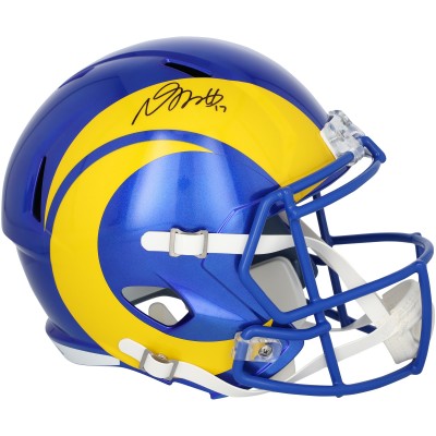 Davante Adams Los Angeles Rams Autographed Fanatics Authentic Riddell Speed Replica Helmet