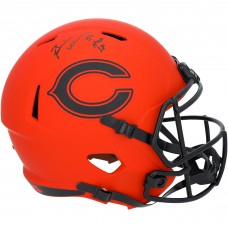 Brian Urlacher Chicago Bears Autographed Fanatics Authentic Riddell Rave Speed Replica Helmet with HOF 18 Inscription
