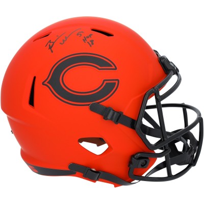 Brian Urlacher Chicago Bears Autographed Fanatics Authentic Riddell Rave Speed Replica Helmet with HOF 18 Inscription