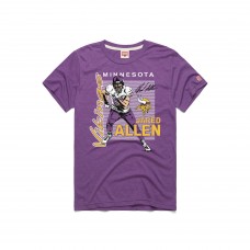 Unisex Minnesota Vikings Jared Allen Homage Purple HOF Player Graphic Tri-Blend T-Shirt